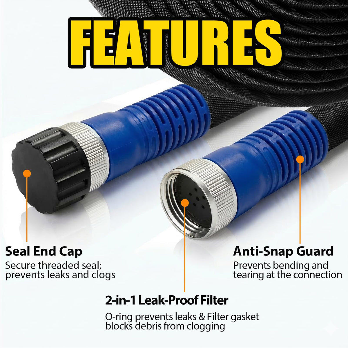 TigeJoy O-ring seal close-up indicating leak prevention at connections