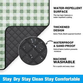 TigeJoy stain-resistant top cleans easily after outdoor meals
