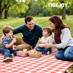 TigeJoy thick padding provides comfortable seating on uneven ground