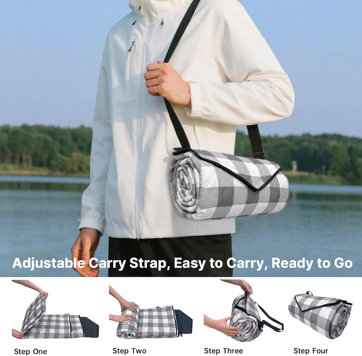 TigeJoy foldable-velcro-strap for easy packing and carrying.