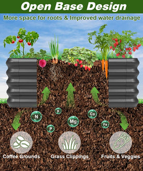 Tigerden open-base drainage design to prevent waterlogging.