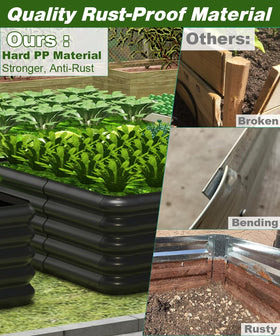 Tigerden rustproof PP material resists outdoor corrosion.