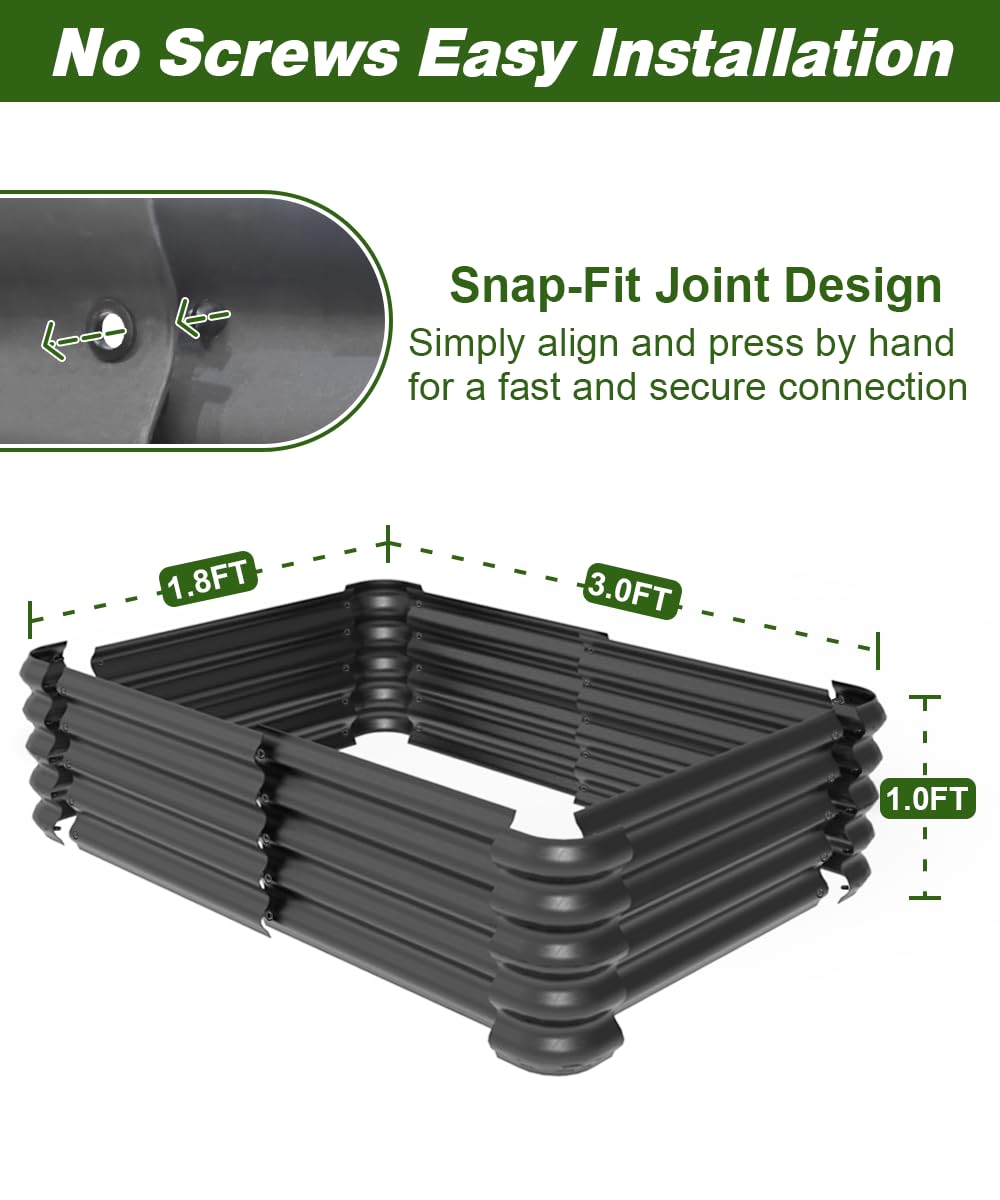 Tigerden snap-on assembly design showing tool-free setup.