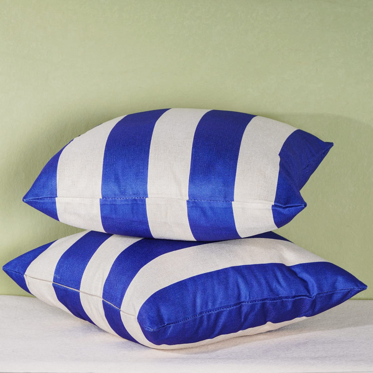 Tiggell striped pillow cover ideal for garden and balcony decor.