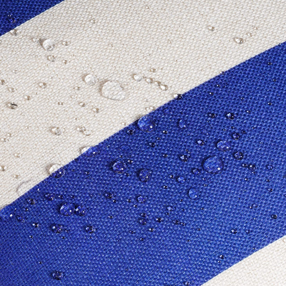 Tiggell striped cover with hidden zipper for easy insert and clean lines.