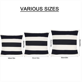 Tiggell stripe-pattern pillow cover 2-pack ideal for garden and patio decor.