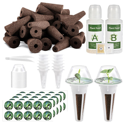 Tigvio sponges shown for moisture retention and healthy roots.