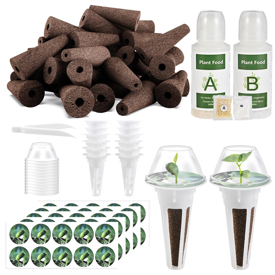Tigvio sponges shown for moisture retention and healthy roots.