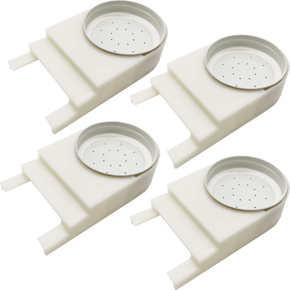 TIHOOD beehive entrance feeder 4-pack ready for field use with simple refills.