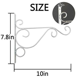 TIHOOD bracket white finish supports heavy planters on decks and walls.