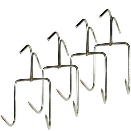 TIHOOD smoker hooks 4-pack bacon hanger for easy hanging and even smoking results.