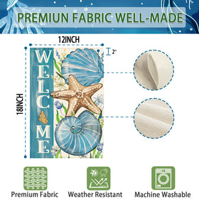 Tikeciti blue shells starfish design adds festive garden charm