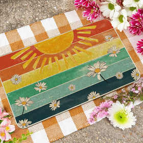 Tikeciti farmhouse burlap mat on a porch elevates curb appeal