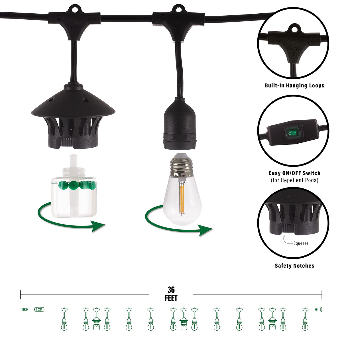 TIKI BiteFighter quick setup with versatile hanging options