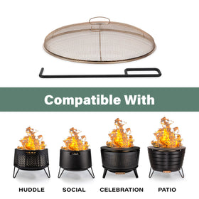 TIKI poker with heat-resistant finish handles hot edges safely.