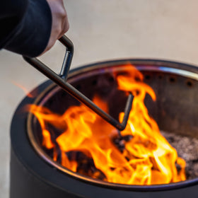 TIKI screen prevents ash and debris from escaping during gatherings.