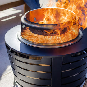 TIKI heat deflector dimensions 13.78 by 13.78 inches ensure compact fit.