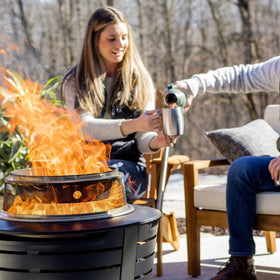 TIKI heat deflector designed for Patio and Celebration pits for even heating.
