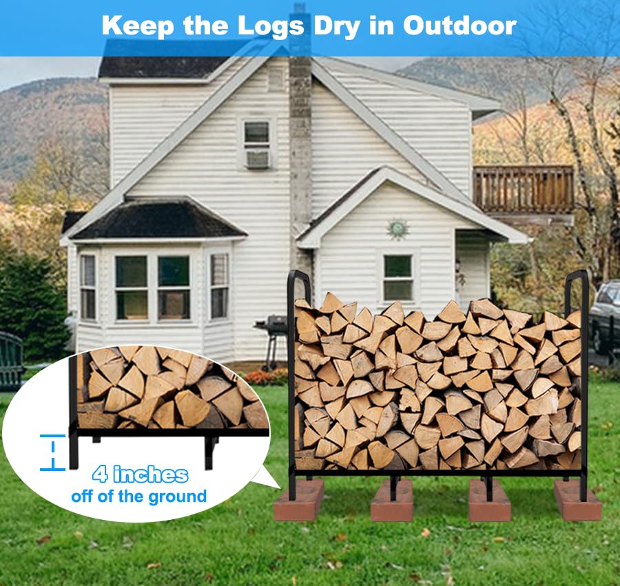 Tikimilor 8-leg design provides stable log storage during heavy use