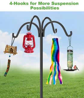 Tikimilor heavy-duty garden hook extensions showing adjustable height for versatile setups