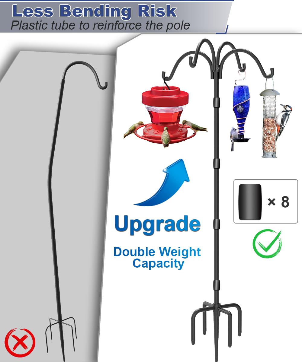 Extension pieces show adjustable height for versatile garden displays.