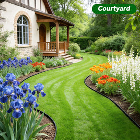 Tikitup multi functional edging for gardens paths lawns and beds.
