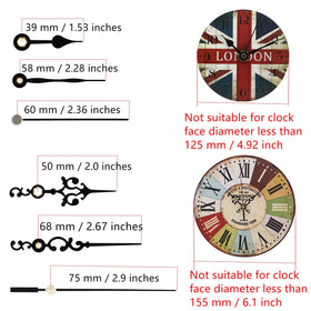 Tikround Youngtown 12888 hands set for customizable clock styles