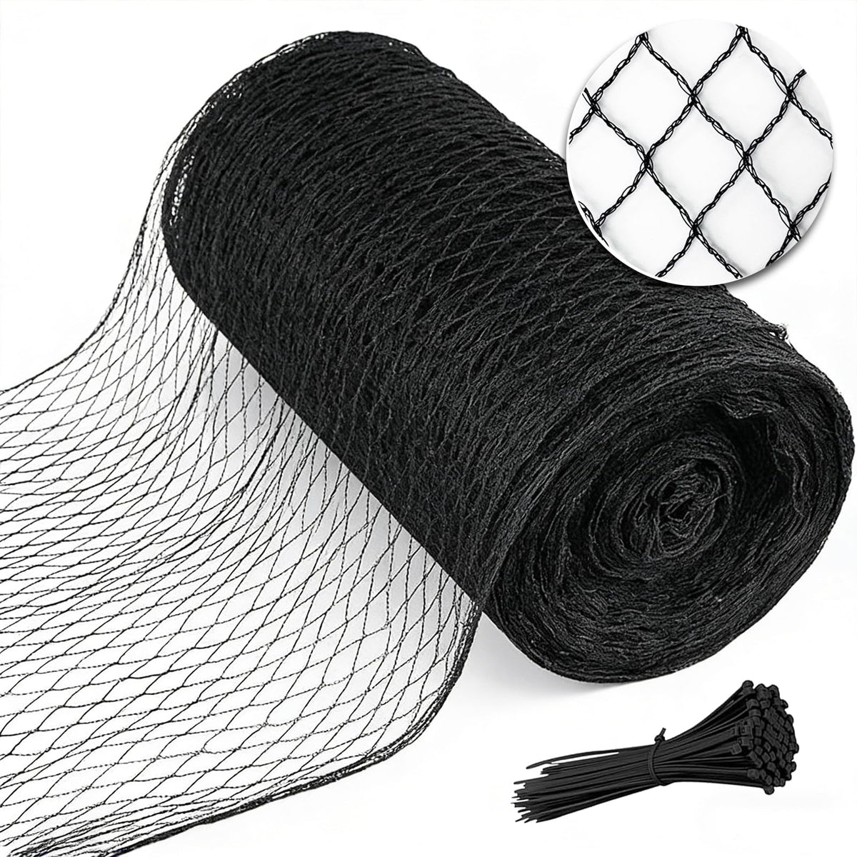 Tilvex bird netting 10x10 garden-protection blocks birds from fruit trees and blueberries