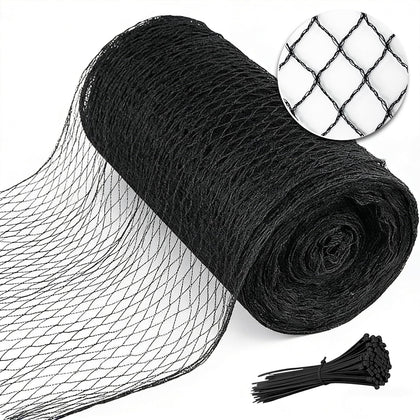 Tilvex bird netting 7.5x100ft heavy-duty protects fruit trees from birds.