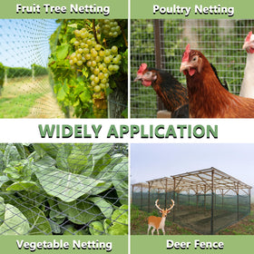 Tilvex black mesh blends into landscape while safeguarding crops.