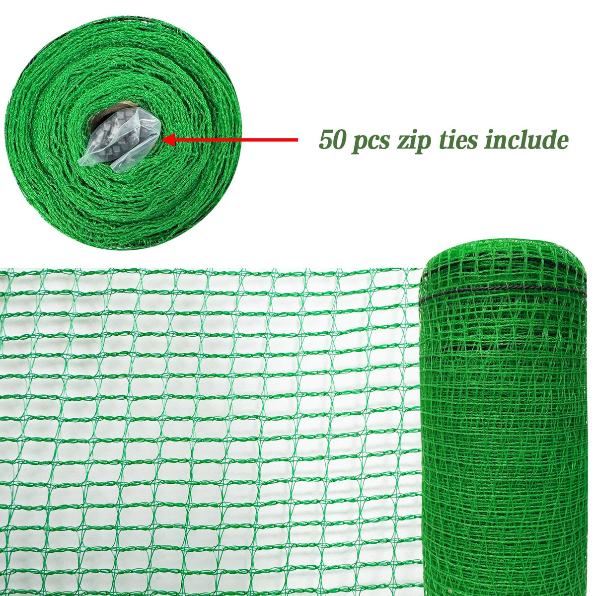 Tilvex easy installation with zip ties for versatile, portable fencing.