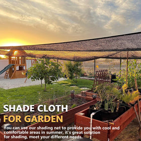 Tilvex tear-resistant HDPE shade cloth close-up showing reinforced edges for durability.