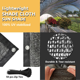 Tilvex UV-resistant breathable mesh shade protecting plants while allowing airflow.