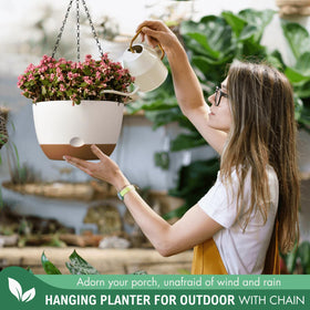 TIMOSUKI hanging planter with drainage and ventilation promotes healthy root airflow.