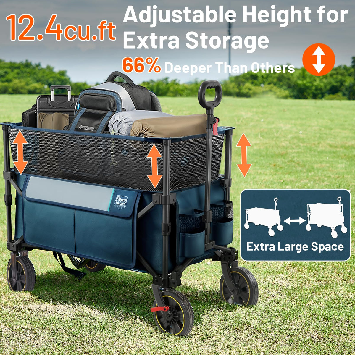 Timber Ridge 350L wagon outer bag protects small items on trips