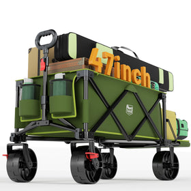 Timber Ridge 47in collapsible wagon with tailgate for easy loading