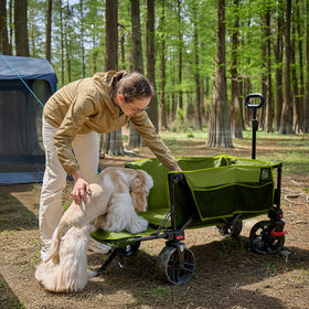 Timber Ridge all-terrain wheels with brakes for smooth transport