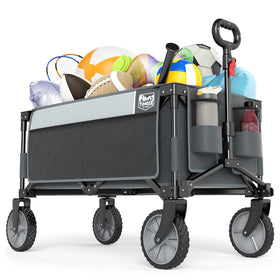 Timber Ridge collapsible wagon with large capacity for camping and groceries.
