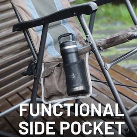 Timber Ridge two chairs folded compactly for garage storage