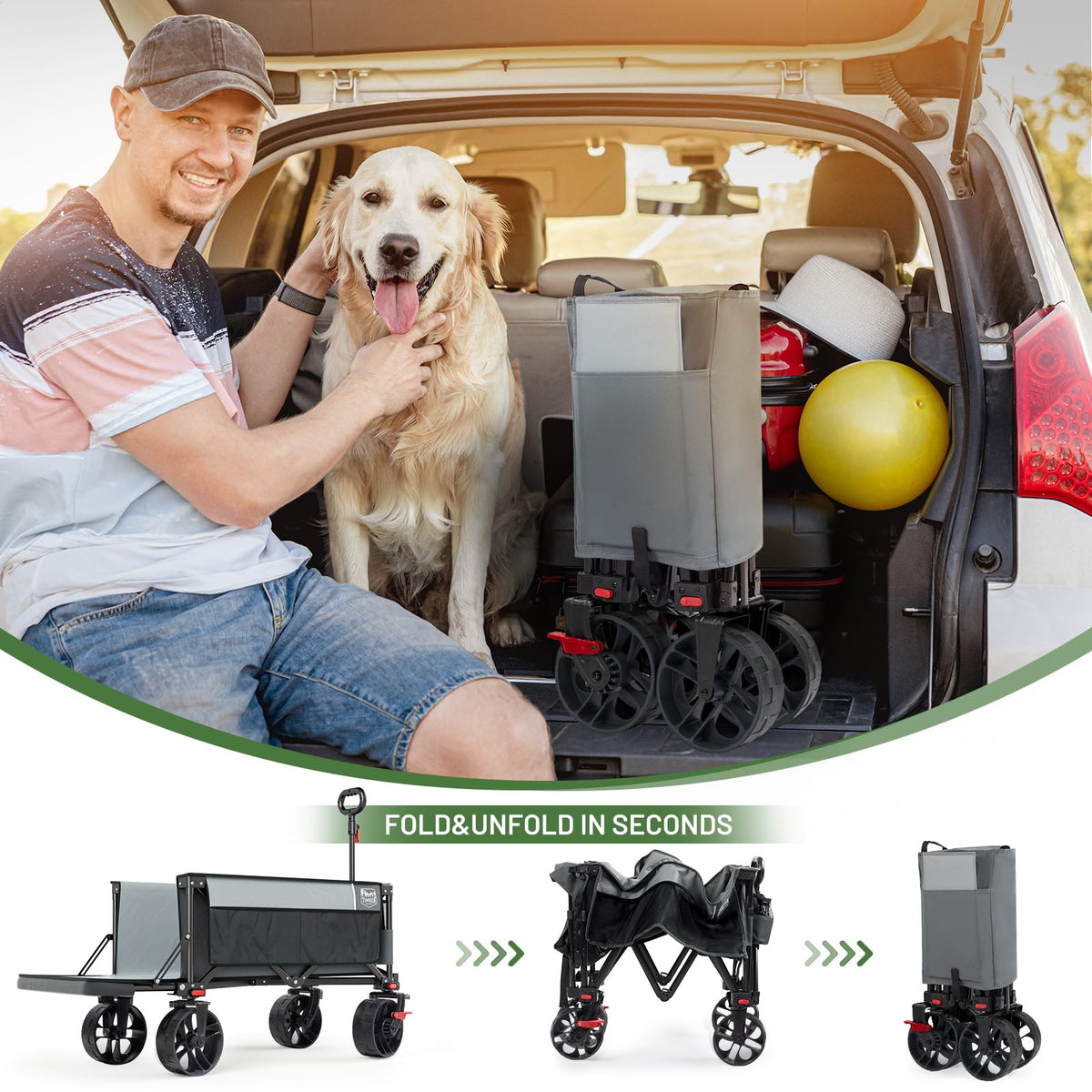 Timber Ridge side pockets and cup holders keep essentials reachable.