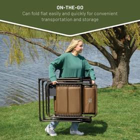 TIMBER RIDGE zero gravity chair compact folding enables easy transport.