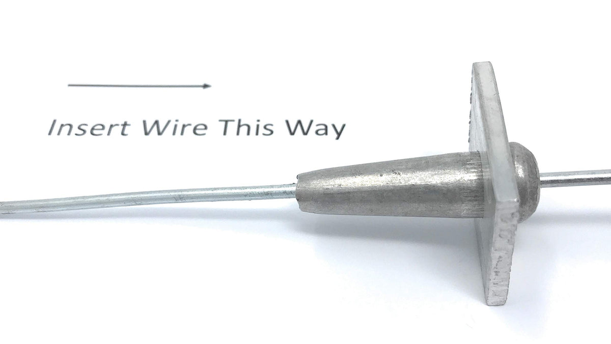 TIMCO coated wire tightening vise securing fence wire in use.