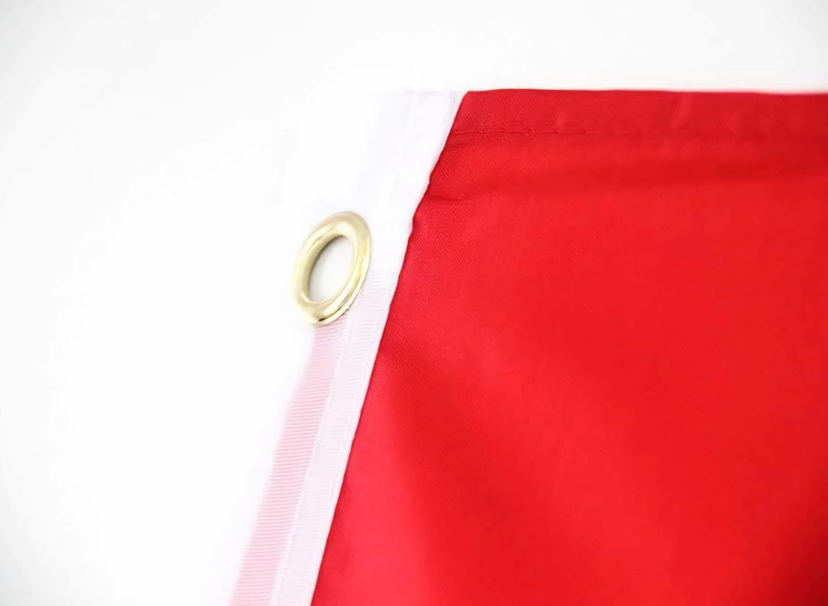 Time Roaming New California Republic flag on a pole, versatile mounting option