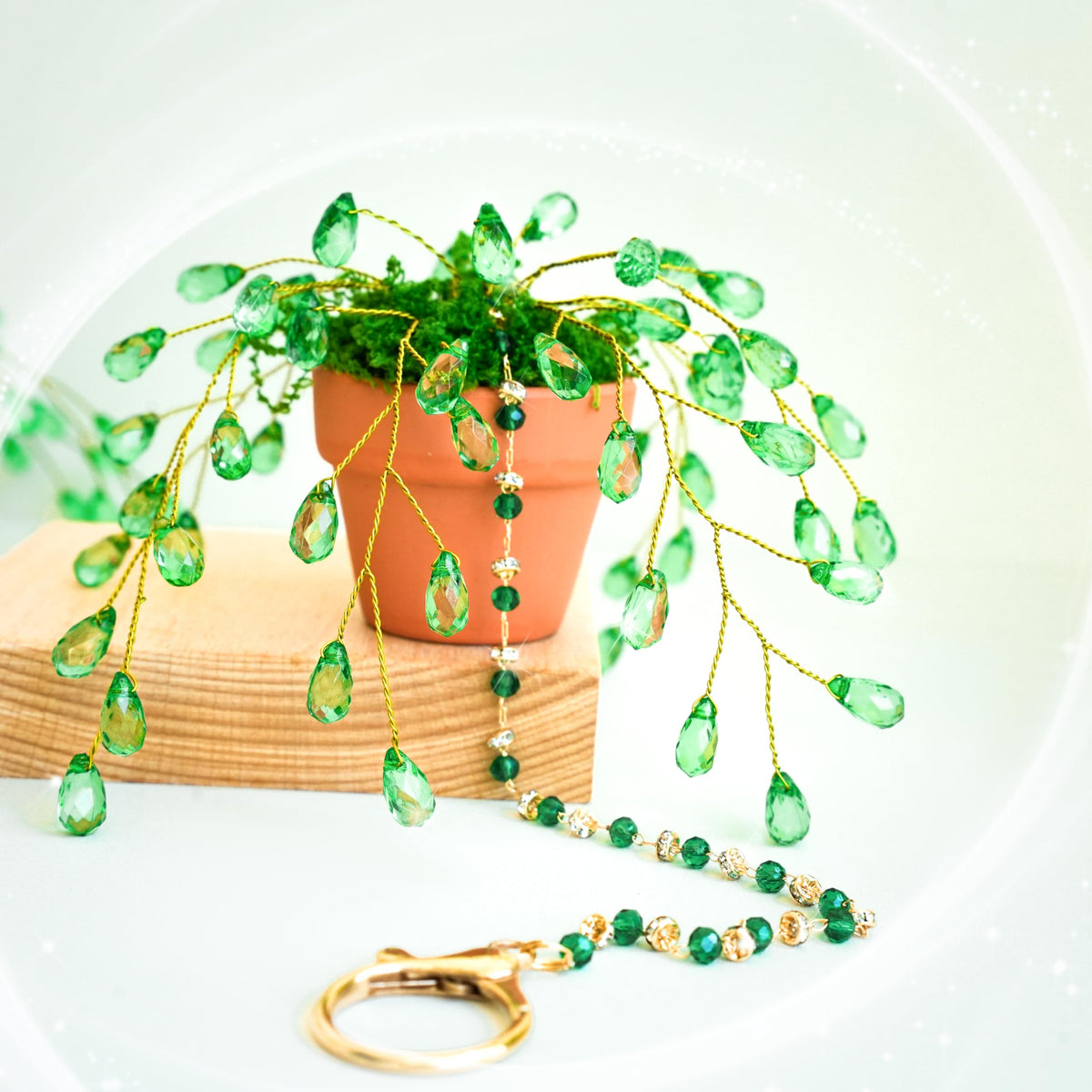 TIMECOSY car hanging ornament brings greenery-inspired charm to the road trip.