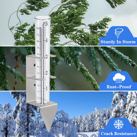 Timenued dual-scale readout shows inches and centimeters for precision.