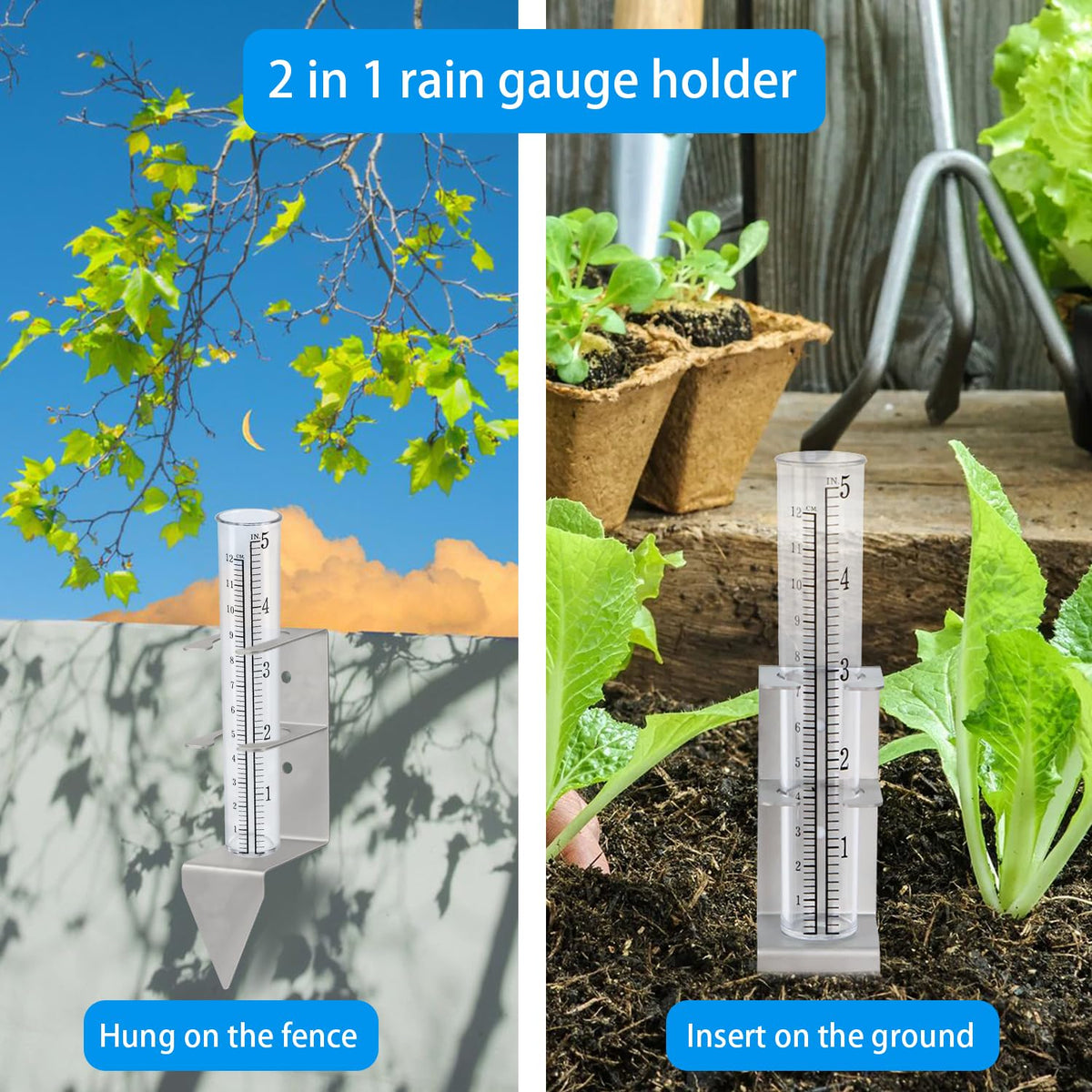 Timenued gauge shows quick maintenance by lifting the tube.