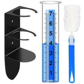 Timenued rain gauge outdoor 7-inch for precise garden rainfall measurement.