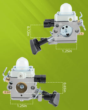 TIMEPAL BG86 carburetor front view, precise fit for reliable power.