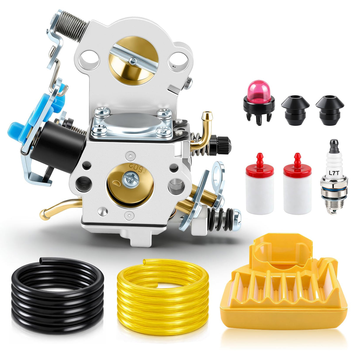 TIMEPAL carburetor assembly for Husqvarna and Jonsered enables reliable starts and steady RPM