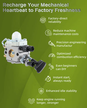 TIMEPAL prime bulb and BG86 spring for easy starting.